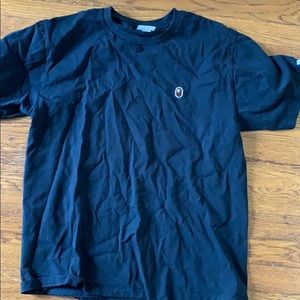 Bape black one point ape head tee shirt